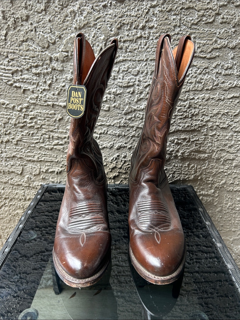 Dan Post Brown Leather Western Cowboy Boots